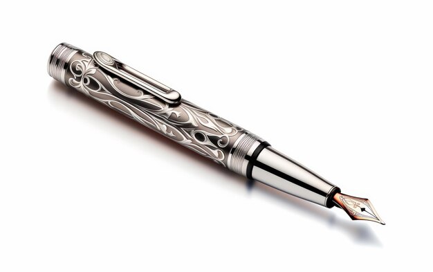 Modern Noir Fountain Pen on white background