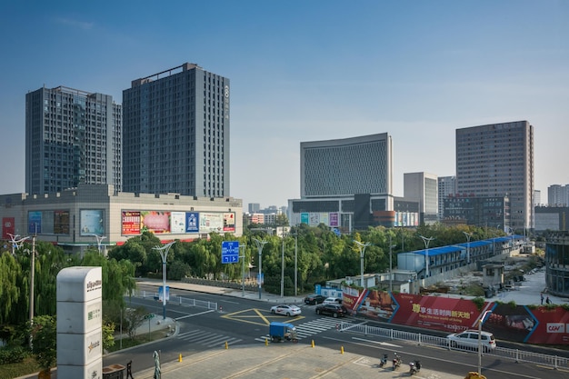 Photo modern office building in jiaxing