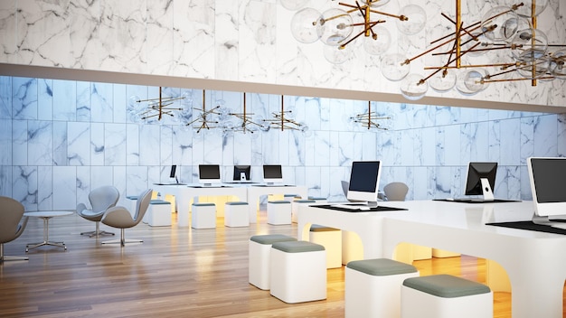 Modern office design concept