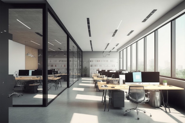 Современный дизайн интерьера офиса Современное рабочее пространство для творческого бизнеса