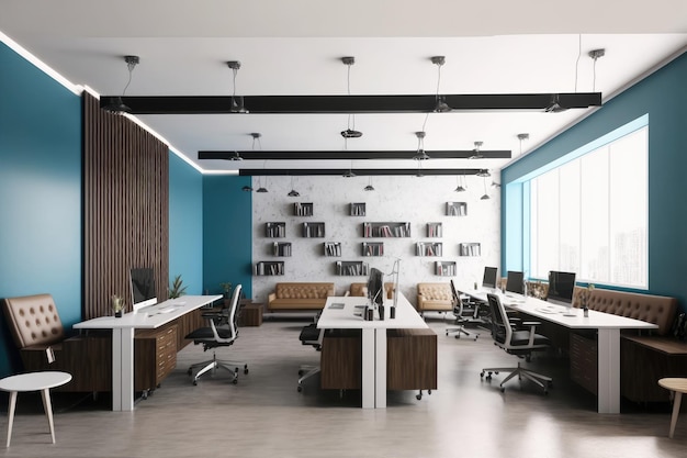 Modern office interior design Contemporary workspace for creative business