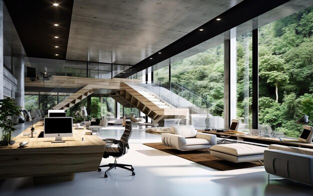 Photo modern office interior