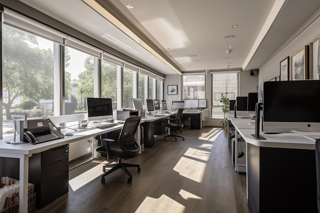 Modern office for it developers or for architecture bureau