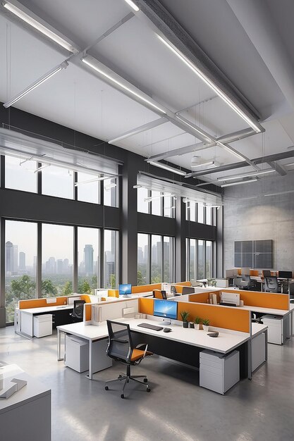 Modern office space interior