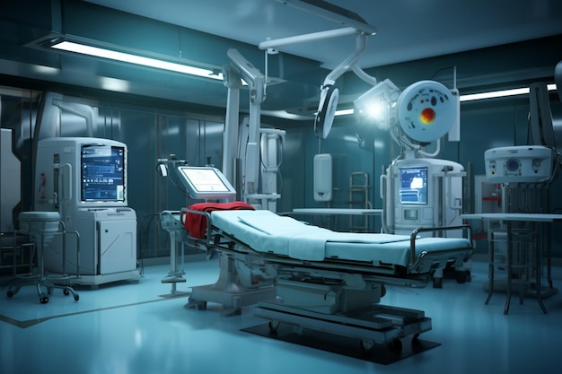 現代的な手術室には 機器と医療機器があります