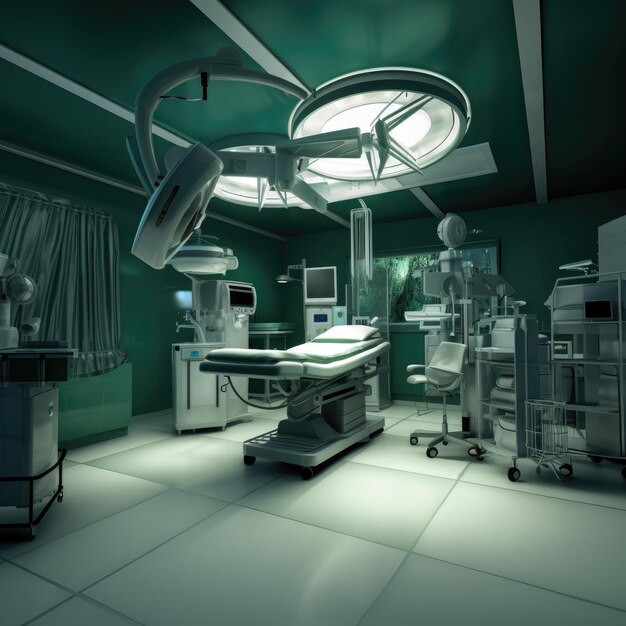 Photo modern operating room in a hospital