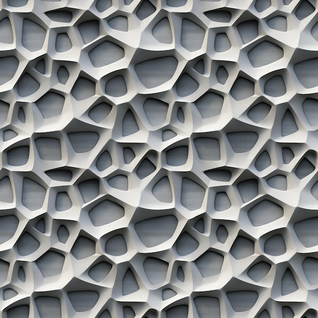 modern organic membrane pattern in concrete wall