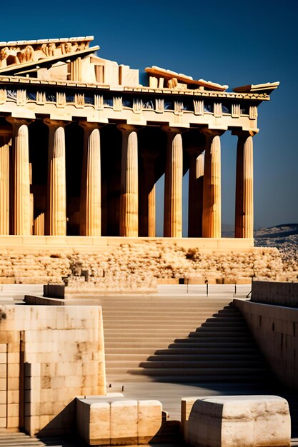 Modern of the parthenon in athens