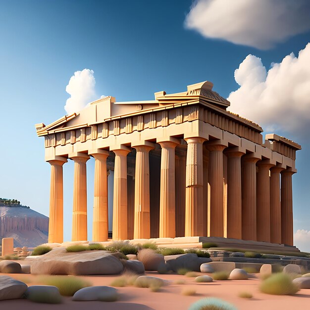 Modern of the parthenon in athens