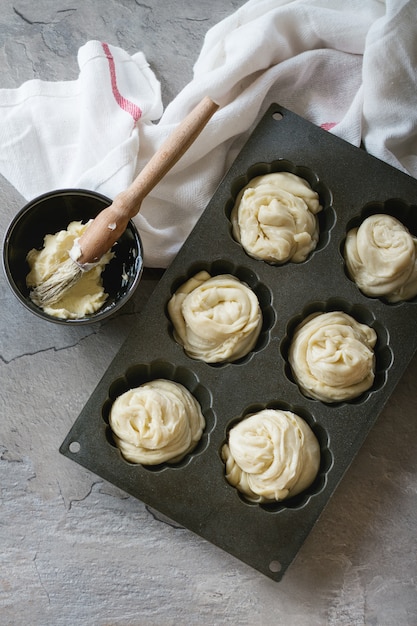 Modern pastries cruffins