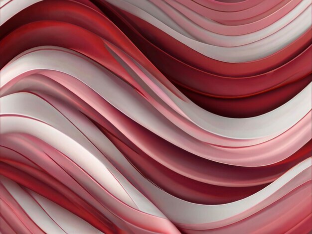 Modern Pink red gradient flowing wave lines