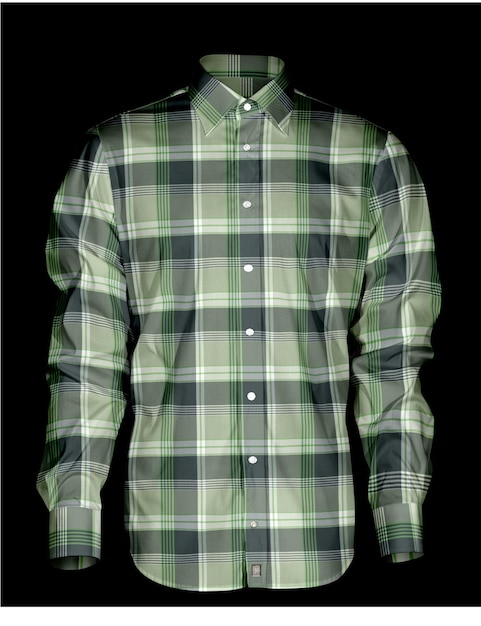 A modern plaid check shirt