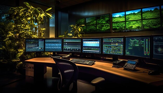 modern plant control room