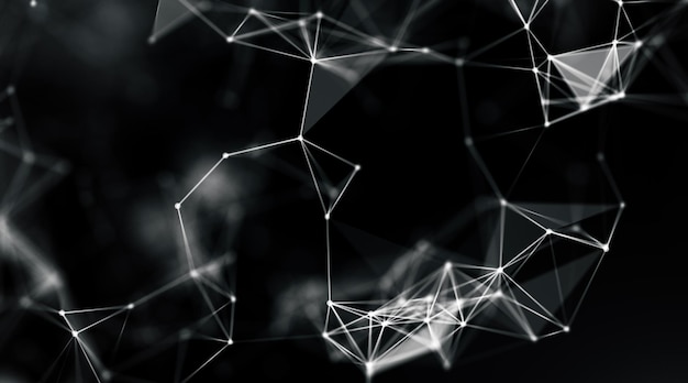 modern plexus tech background on a dark background