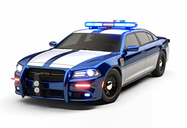 Photo modern police car isolated