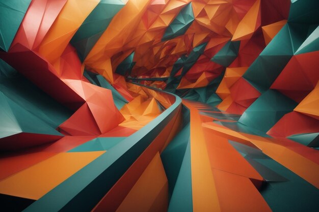 Modern polygonal background ar c