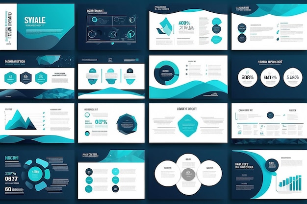 Modern presentation slide templates