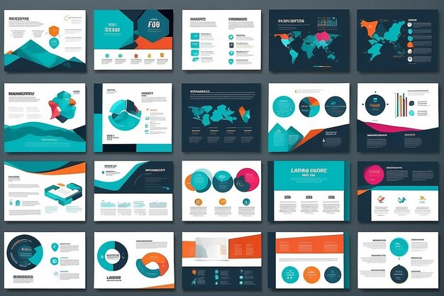 Modern presentation slide templates