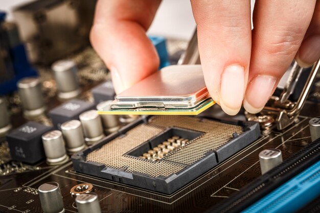 Modern processor and motherboard for a home computer