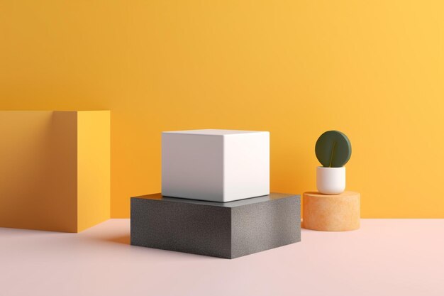 Modern product podium background template