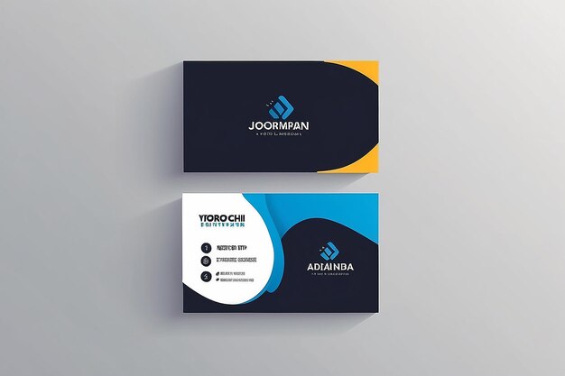 Photo modern professional business card design vector