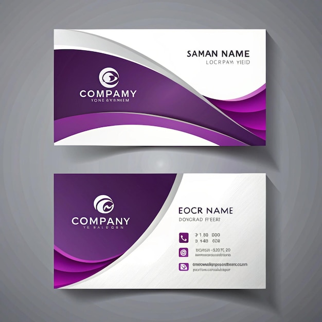 modern professional creative business card design