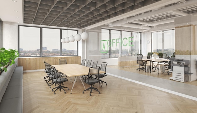 Modern project of office interior