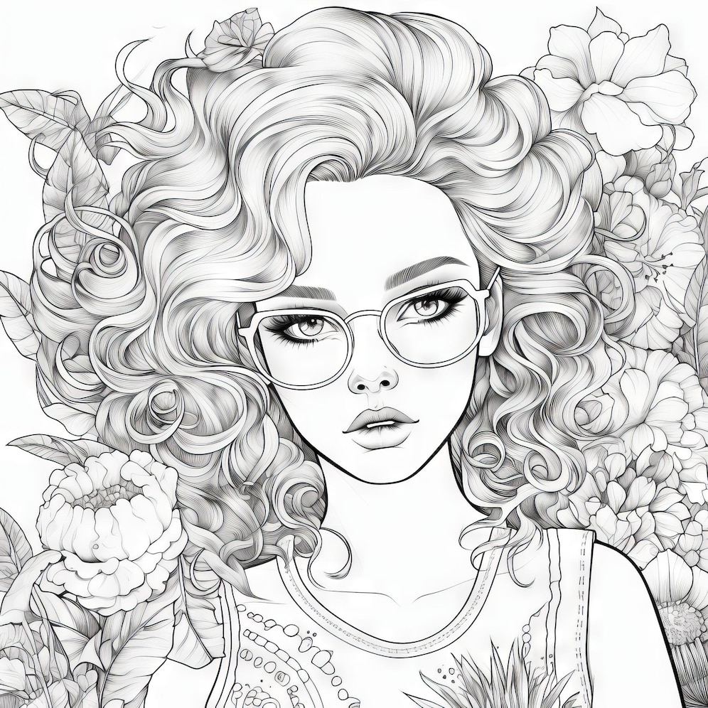 Premium AI Image modern realistic cartoon drawing style coloring book