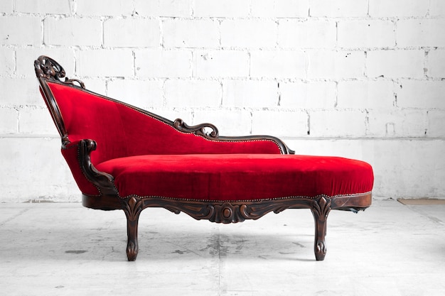 Modern red sofa