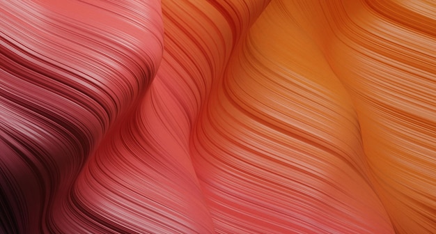 Modern redorange and blue colored postercolor dynamic wave flowLiquid wavy shapes abstract holographic 3D wavy backgroundDigital background 3d rendering of twisted lines Modern background design