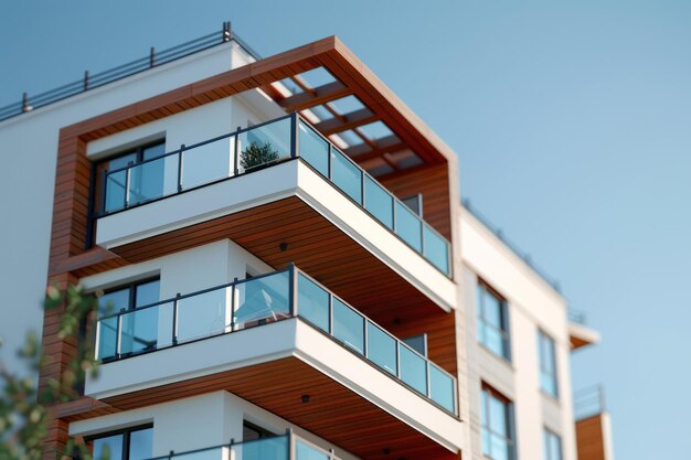 Modern Residential Building With Multiple Balconies