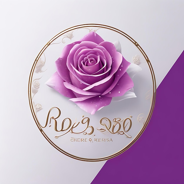 Photo modern rose logo design for cheiro de rosa perfumery