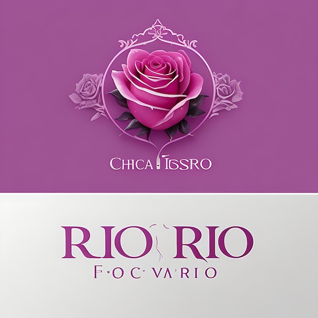 Photo modern rose logo design for cheiro de rosa perfumery