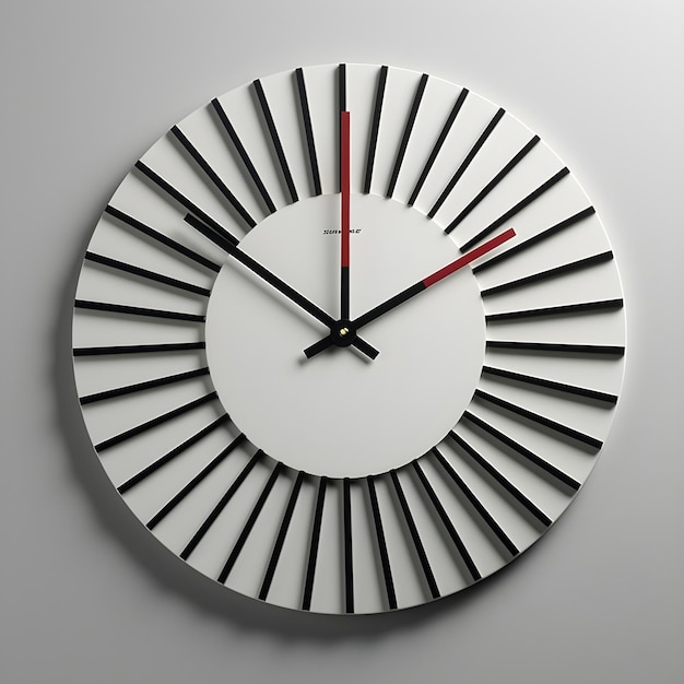 Photo modern round decorative wall clock design