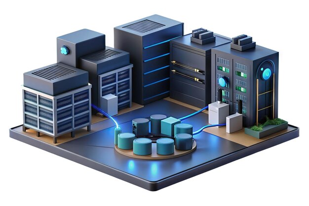 Фото modern server and data center icon