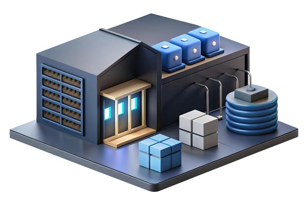 Foto modern server and data center icon