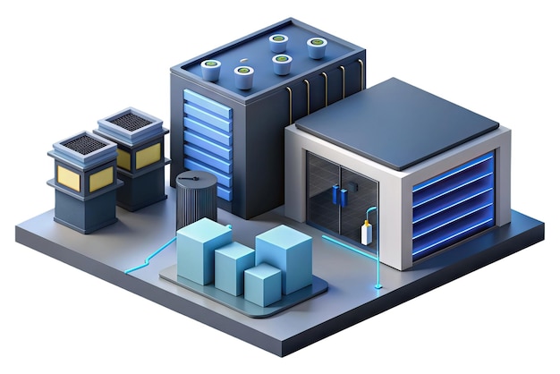 Foto modern server and data center icon