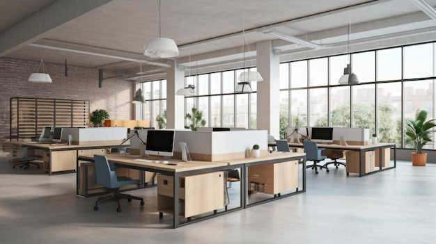 modern shared office space