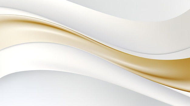 a modern and simple background smooth white gold curves