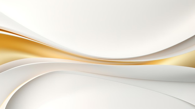 a modern and simple background smooth white gold curves