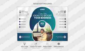 Photo modern and simple corporate bill board design