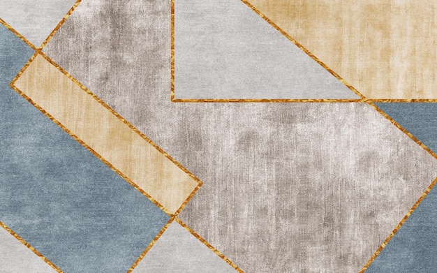 Modern simple geometric art carpet