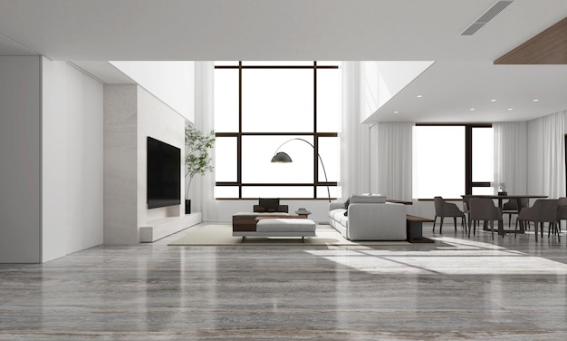 Photo modern simple style living room