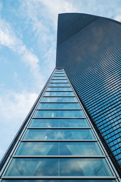 Modern skyscraper business office, corporate building abstract. Modern architecture.