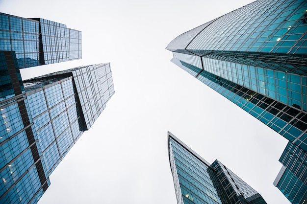 Modern skyscrapers of the business center. Moscow city. Russia