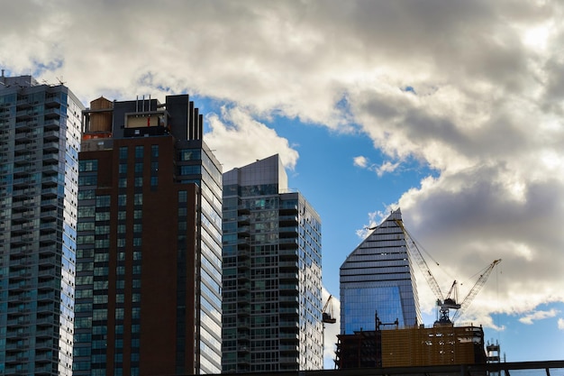 Modern skyscrapers in the city