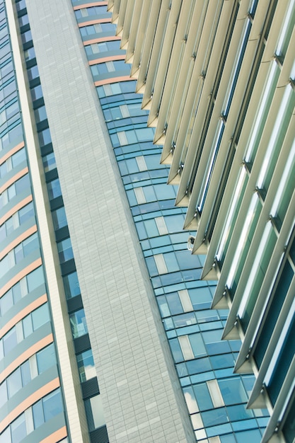 Modern Skyscrapers in Financial District