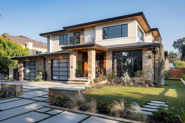 Modern smart home exterior