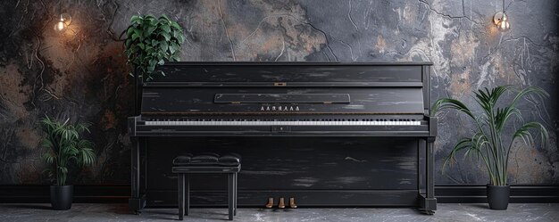 Photo a modern smart piano with an empty white screen background