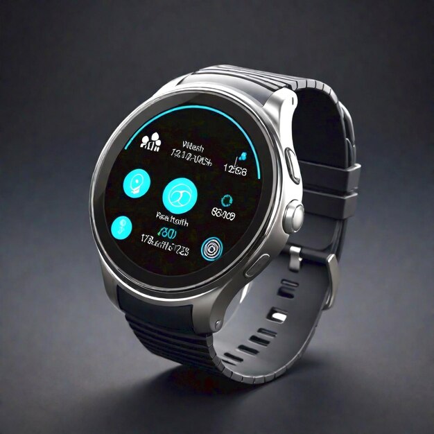 Photo modern smart watch generated ai